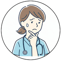 悩んでいる人物