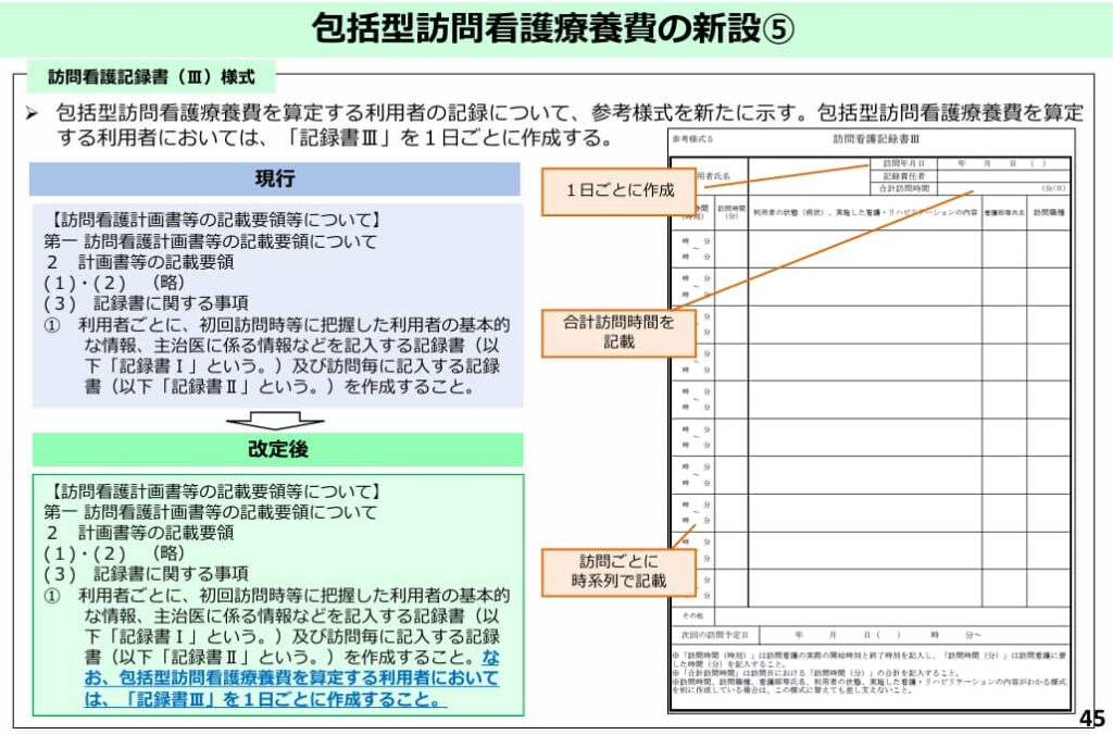 訪問看護記録書Ⅲ